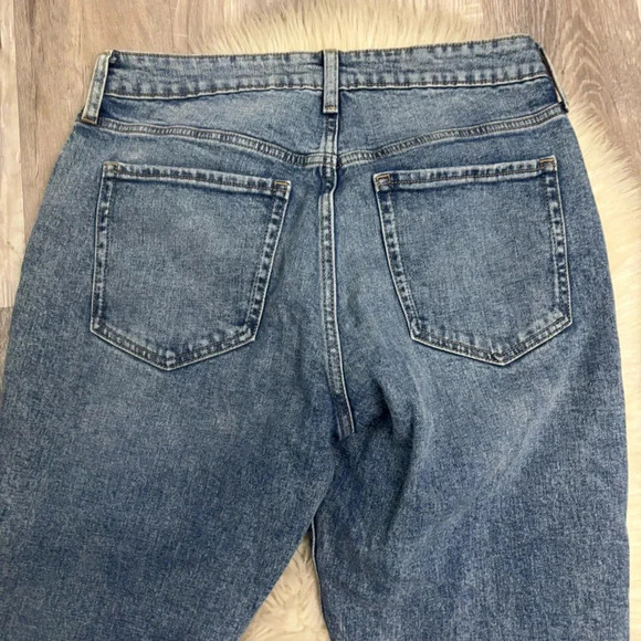 Old navy acid wash high rise o.g straight jeans sz 10 - Picture 8 of 9